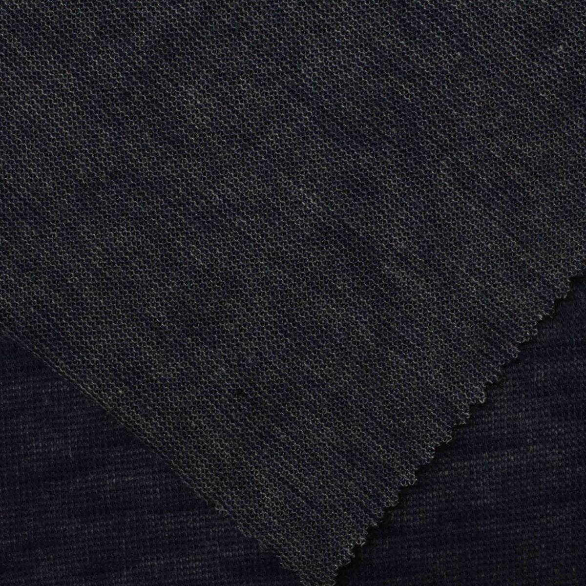 Dark Blue Marl Chunky Knit, 138 gsm