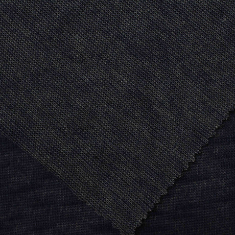 Dark Blue Marl Chunky Knit, 138 gsm