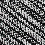 Black Diagonal-Stripe Chunky Knit — texture
