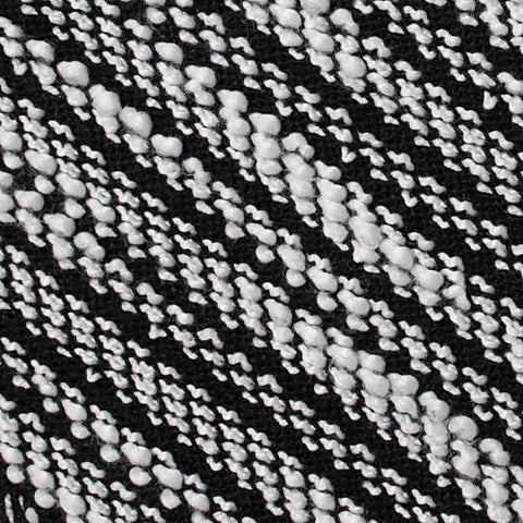Black Diagonal-Stripe Chunky Knit