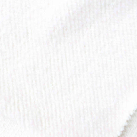 Cotton Polyester Chunky Knit Fabric, 310 gsm, 150 cm — White