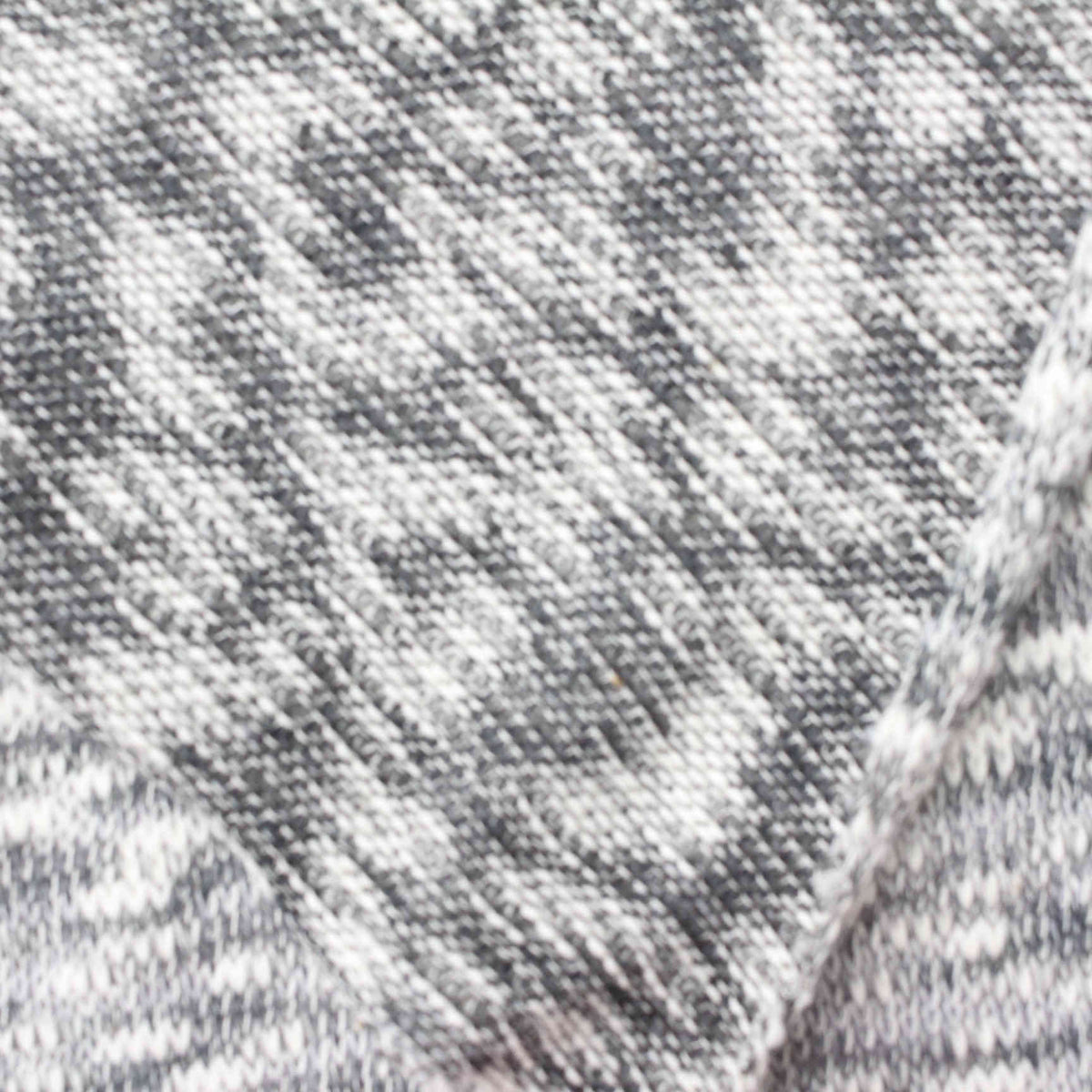 Grey Marl Chunky Knit, Cotton-Poly, 190 gsm