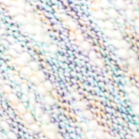 Multi Diagonal-Stripe Chunky Knit, Cotton