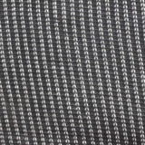 White Vertical-Stripe Chunky Knit, Polyester