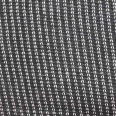 White Vertical-Stripe Chunky Knit, Polyester, 180 gsm