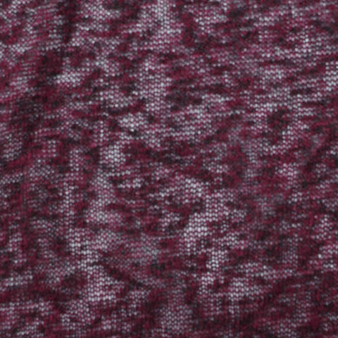 Burgundy Marl Knit, Viscose-Poly