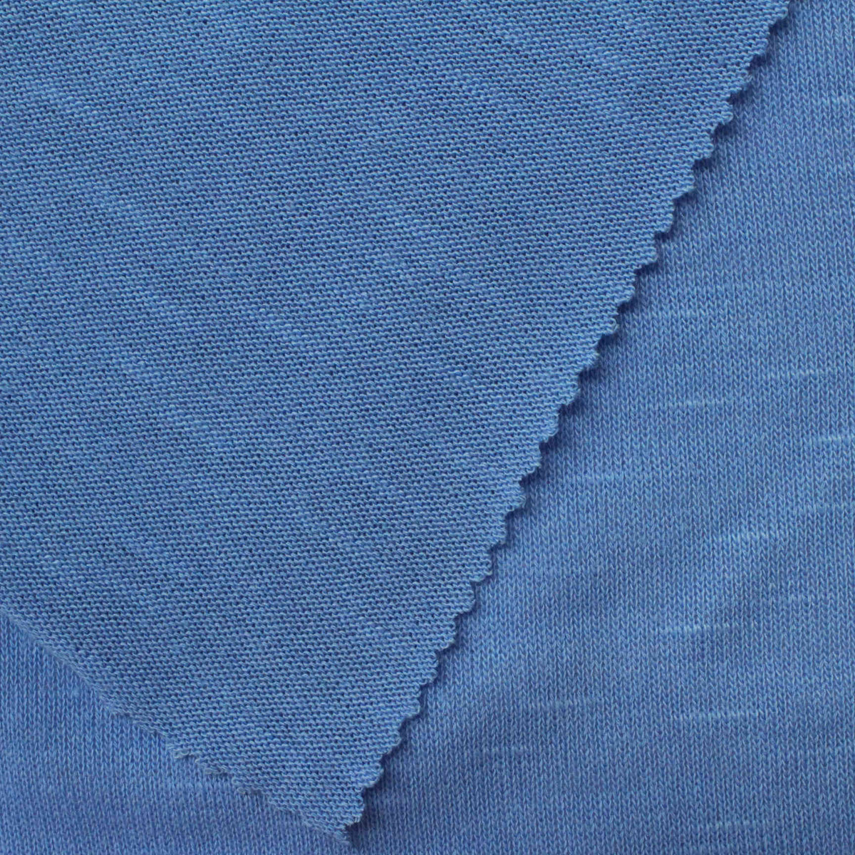 Blue Marl Chunky Knit, Polyester, 190 gsm