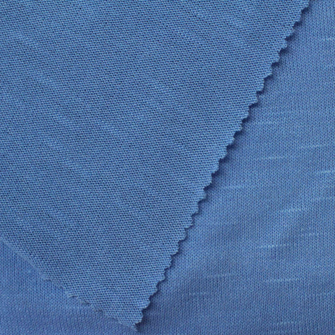 Blue Marl Chunky Knit, Polyester, 190 gsm