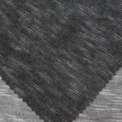 Dark Grey Marl Chunky Knit, Viscose-Poly, 170 gsm, 160 cm