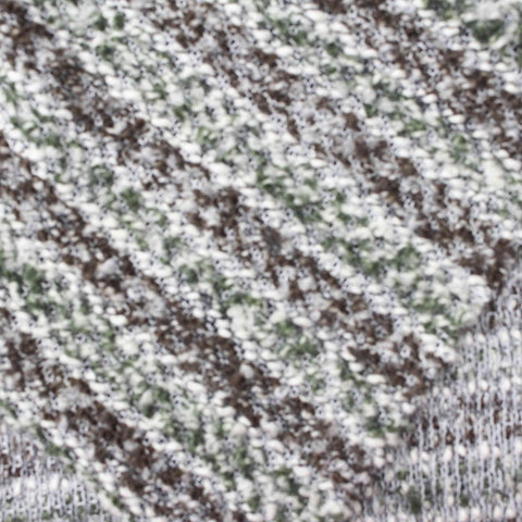 White Marl Chunky Knit, Poly-Cotton, 150 gsm