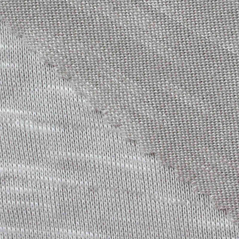 Light Grey Heather Chunky Knit, Viscose-Poly, 160 gsm