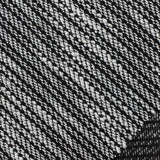Black Textured-Stripe Chunky Knit, Polyester