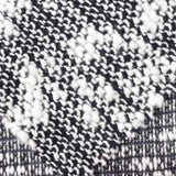 Black Textured Chunky Knit, Cotton-Poly