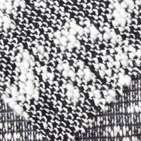 Black Textured Chunky Knit, Cotton-Poly