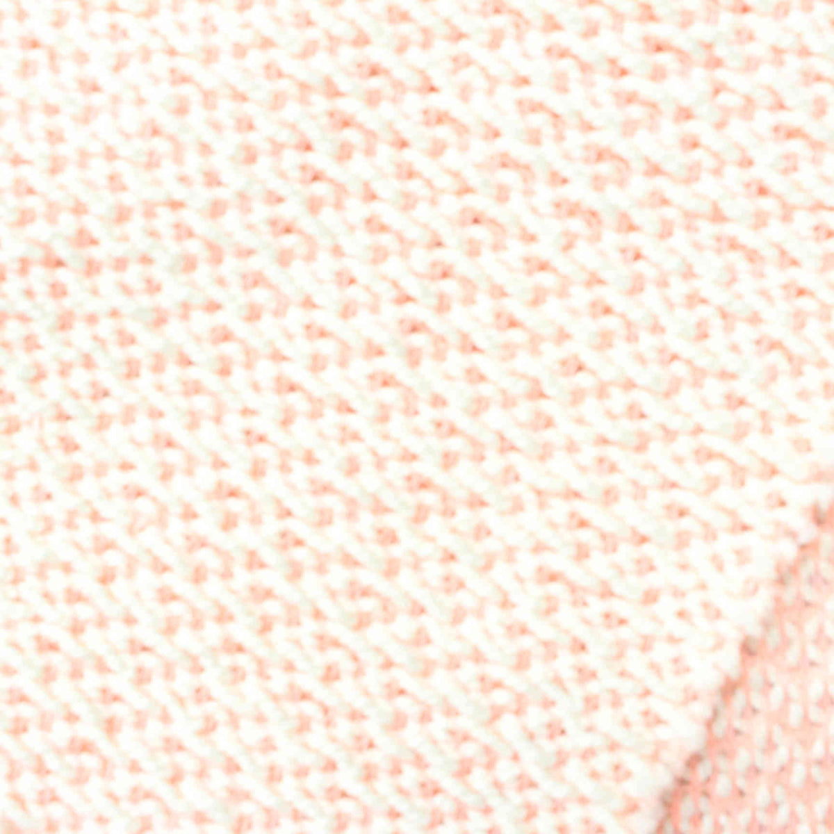 Light Pink Heathered-Marl Chunky Knit, Cotton-Poly