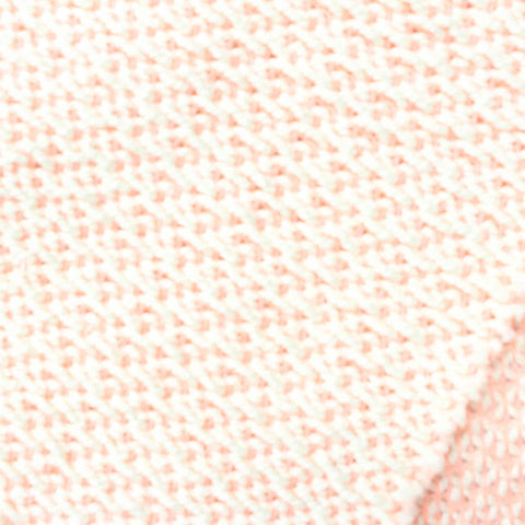 Light Pink Heathered-Marl Chunky Knit, Cotton-Poly