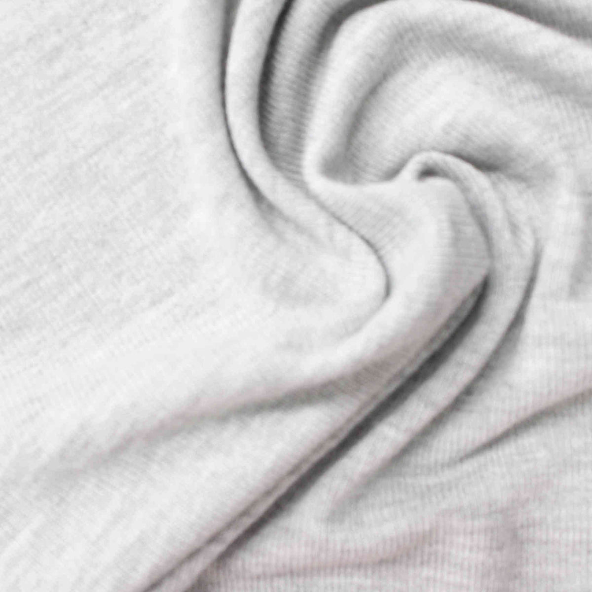 Light Grey Heathered-Marl Chunky Knit, Poly-Viscose, 180 gsm