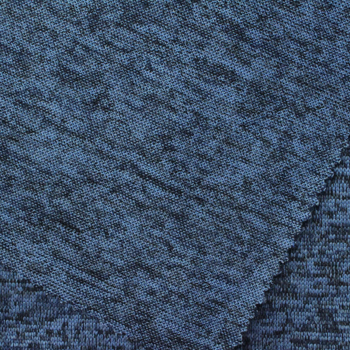 Blue Marl Chunky Knit, Polyester, 189 gsm