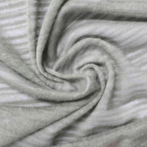 Light Grey Marl Chunky Knit, Viscose-Poly, 102 gsm