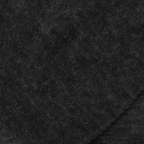 Dark Grey Marl Chunky Knit, Poly-Viscose, 114 gsm