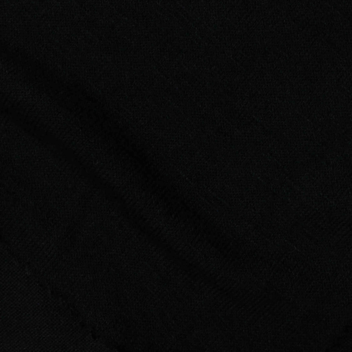 Viscose Polyester Stretch Chunky Knit Fabric, 201 gsm, 165 cm — Black