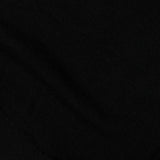 Viscose Polyester Stretch Chunky Knit Fabric, 201 gsm, 165 cm — Black