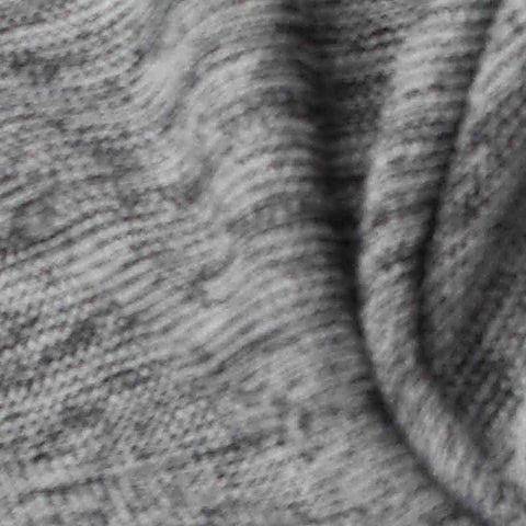 Grey Marl Chunky Knit, Polyester, 160 gsm