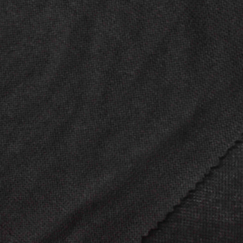 Polyester Stretch Chunky Knit Fabric, 193 gsm, 135 cm — Black