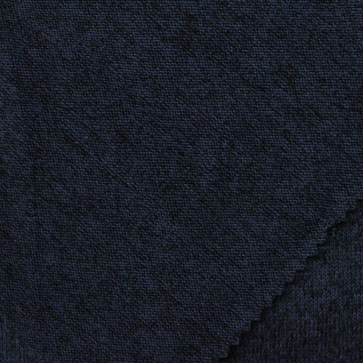 Dark Blue Marl Chunky Knit, 179 gsm