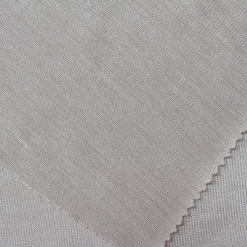 Polyester Stretch Jersey Knit Fabric, 213 gsm, 170 cm — Grey