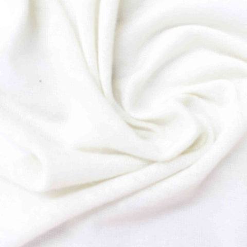 Chunky Knit Fabric, 117 gsm, 150 cm — White