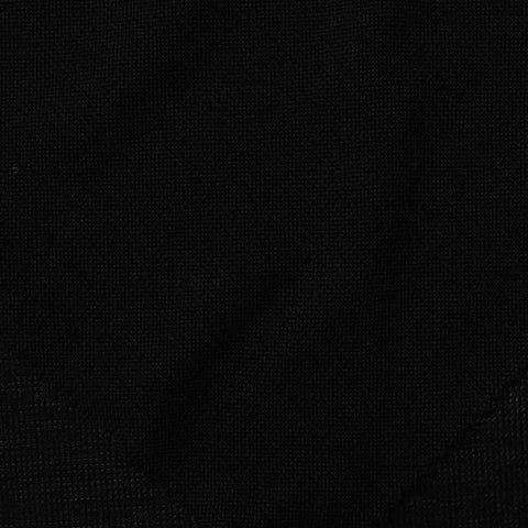 Polyester Stretch Chunky Knit Fabric, 190 gsm, 150 cm — Black