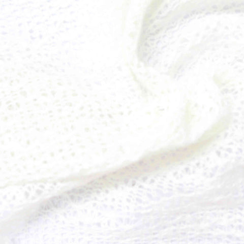 White Openwork Chunky Knit