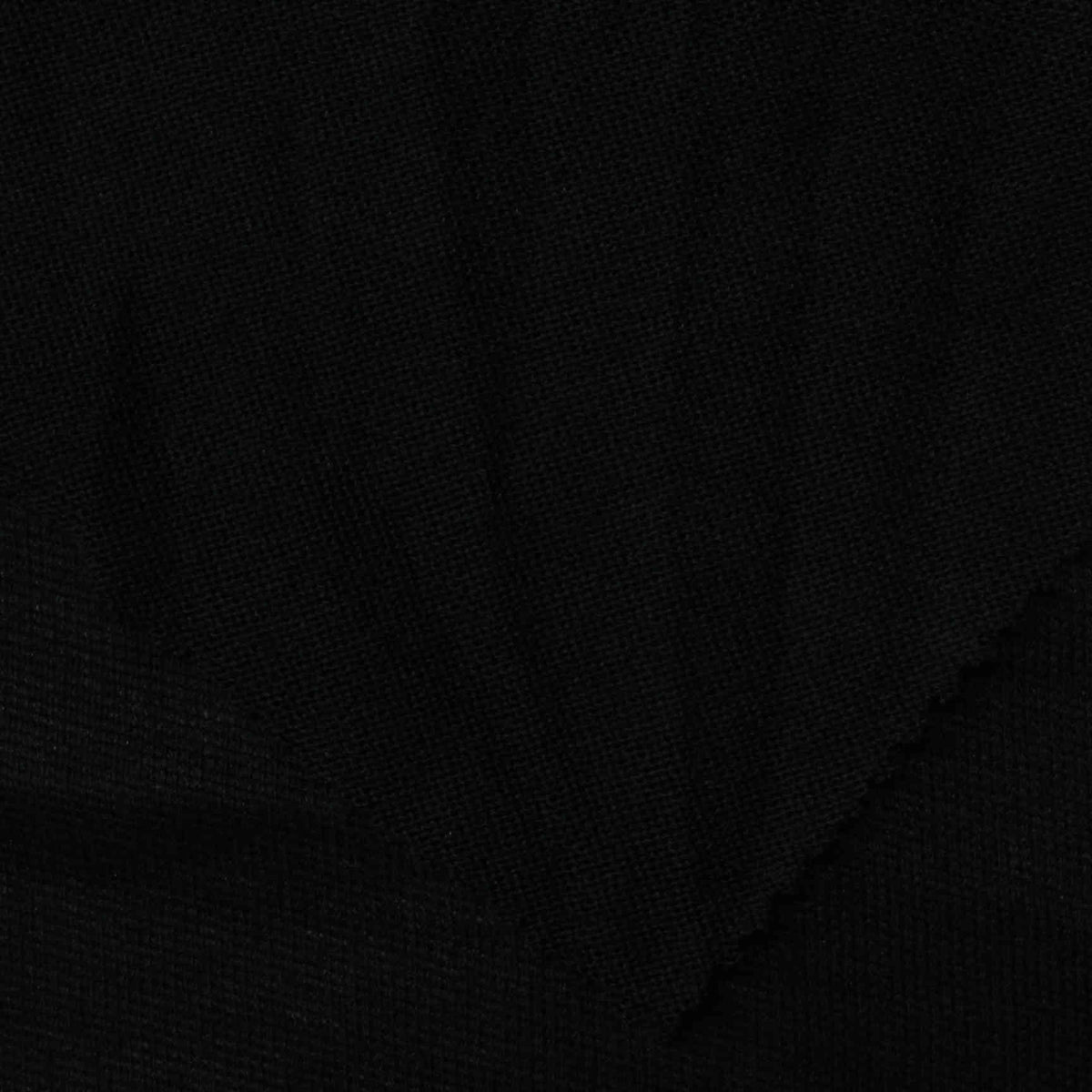 Polyester Stretch Jersey Knit Fabric, 165 gsm, 165 cm — Black