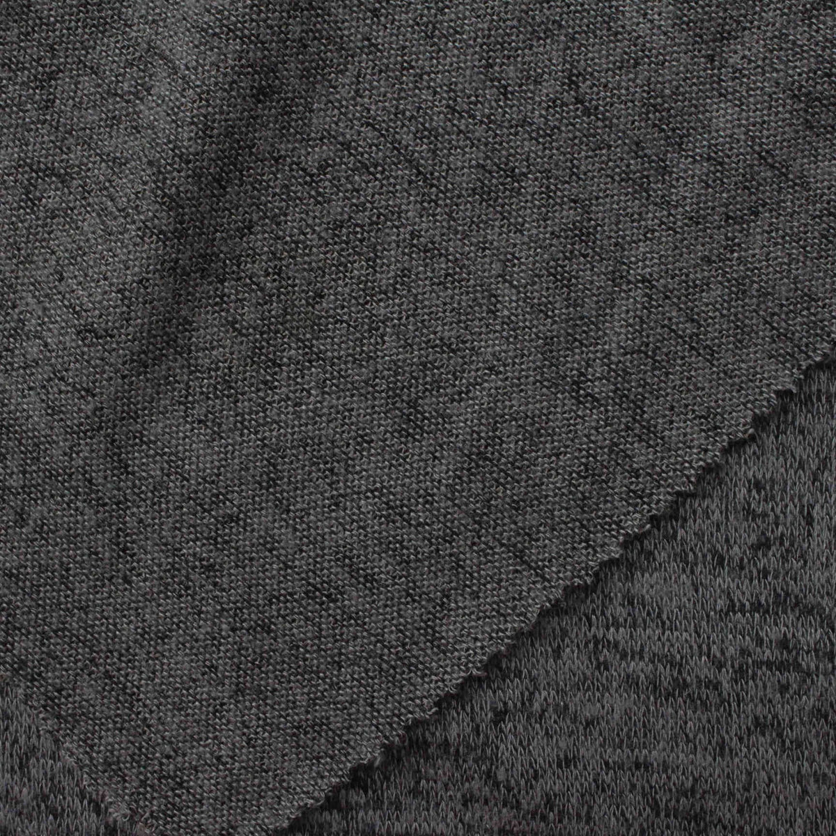 Dark Grey Marl Chunky Knit, 174 gsm