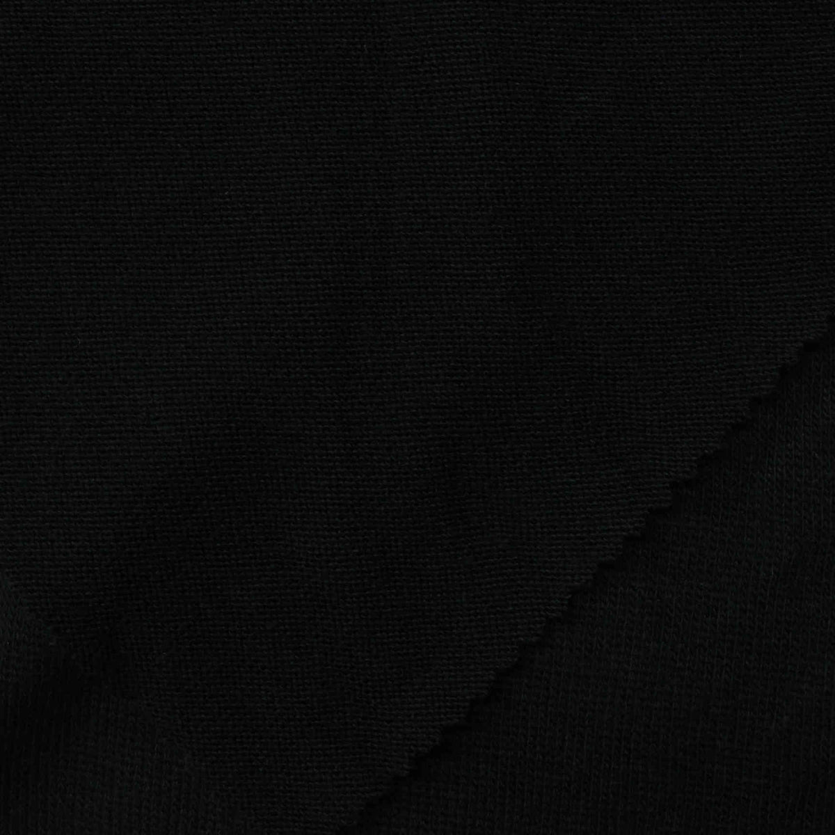 Chunky Knit Fabric, 153 gsm, 155 cm — Black