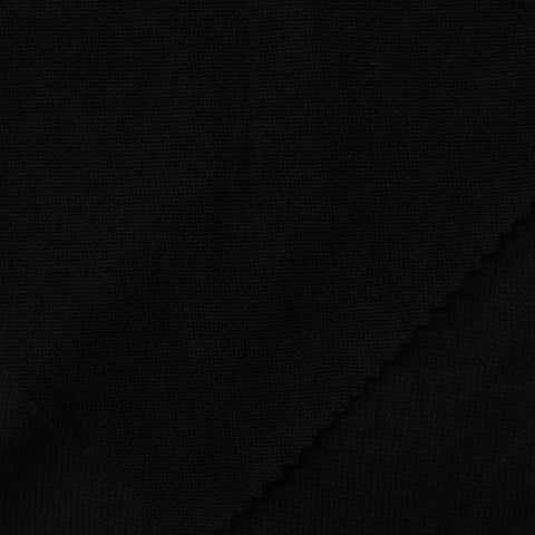 Chunky Knit Fabric, 153 gsm, 155 cm — Black