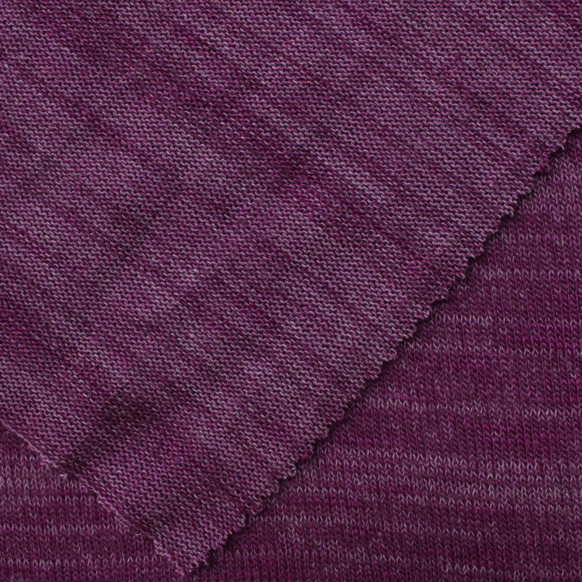 Purple Marl Chunky Knit, 175 gsm
