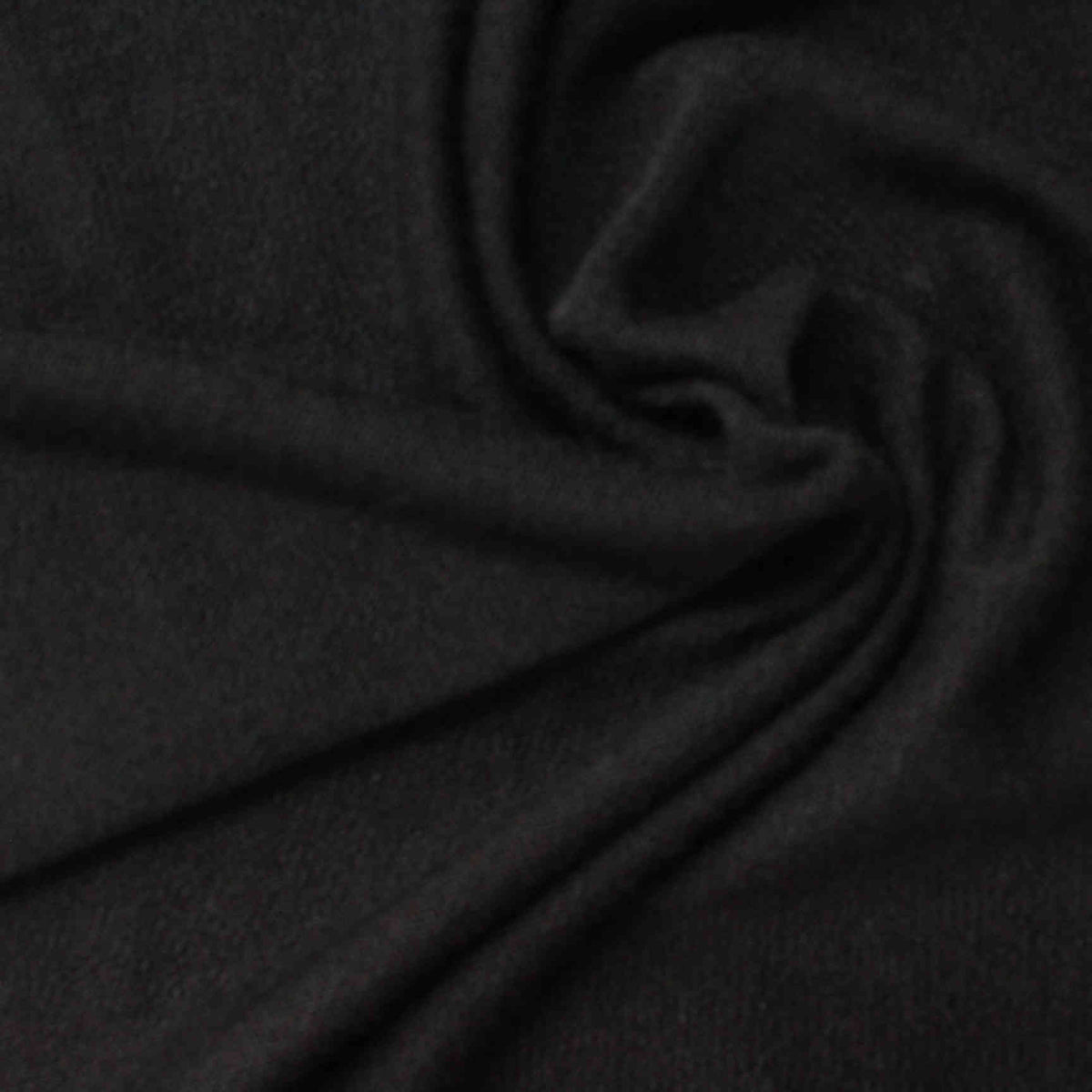 Chunky Knit Fabric, 232 gsm, 165 cm — Black