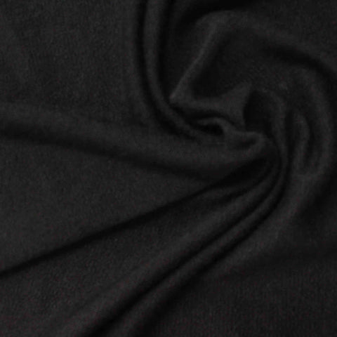 Chunky Knit Fabric, 232 gsm, 165 cm — Black