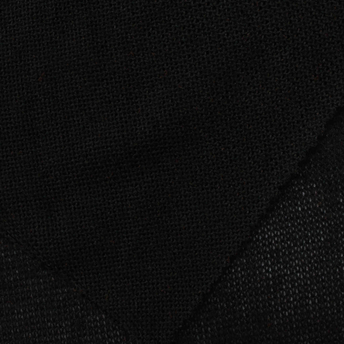 Chunky Knit Fabric, 152 gsm, 170 cm — Black