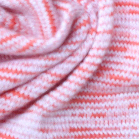 Red Marl Chunky Knit, Viscose-Poly, 217 gsm