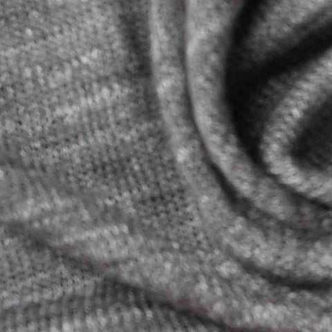 Grey Marl Chunky Knit, Viscose-Poly, 155 gsm, 160 cm, ref EF-224720