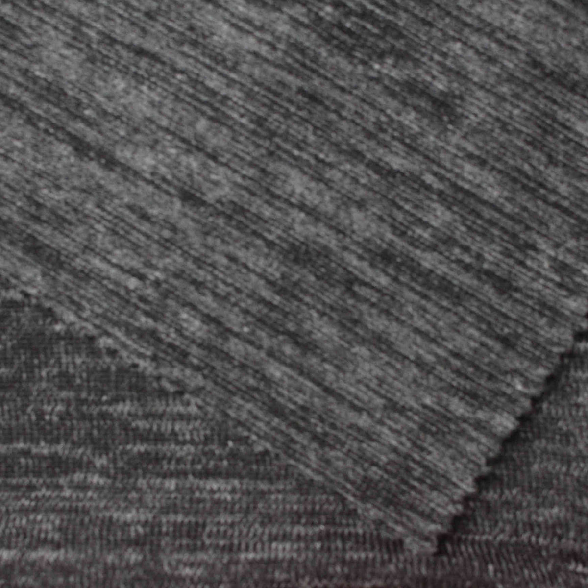 Dark Grey Marl Chunky Knit, Poly-Cotton, 216 gsm