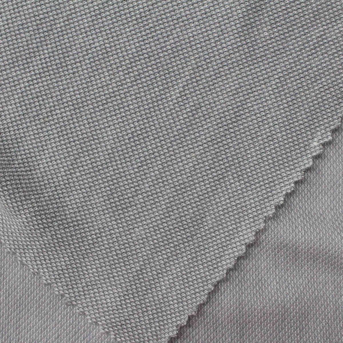 Polyester Viscose Chunky Knit Fabric, 115 gsm, 150 cm — Grey