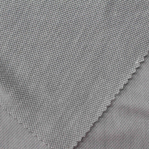 Polyester Viscose Chunky Knit Fabric, 115 gsm, 150 cm — Grey