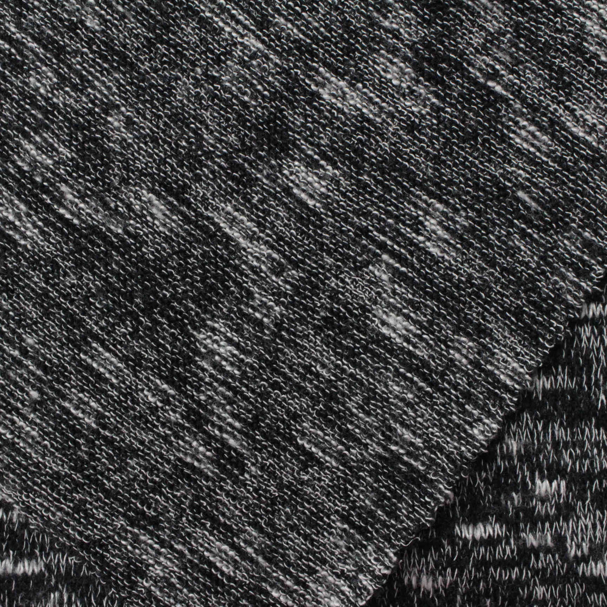 Black Marl Chunky Knit, 193 gsm