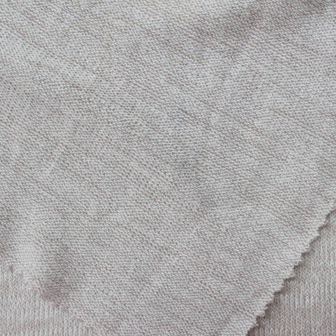 Light Beige Heathered-Marl Chunky Knit, 147 gsm