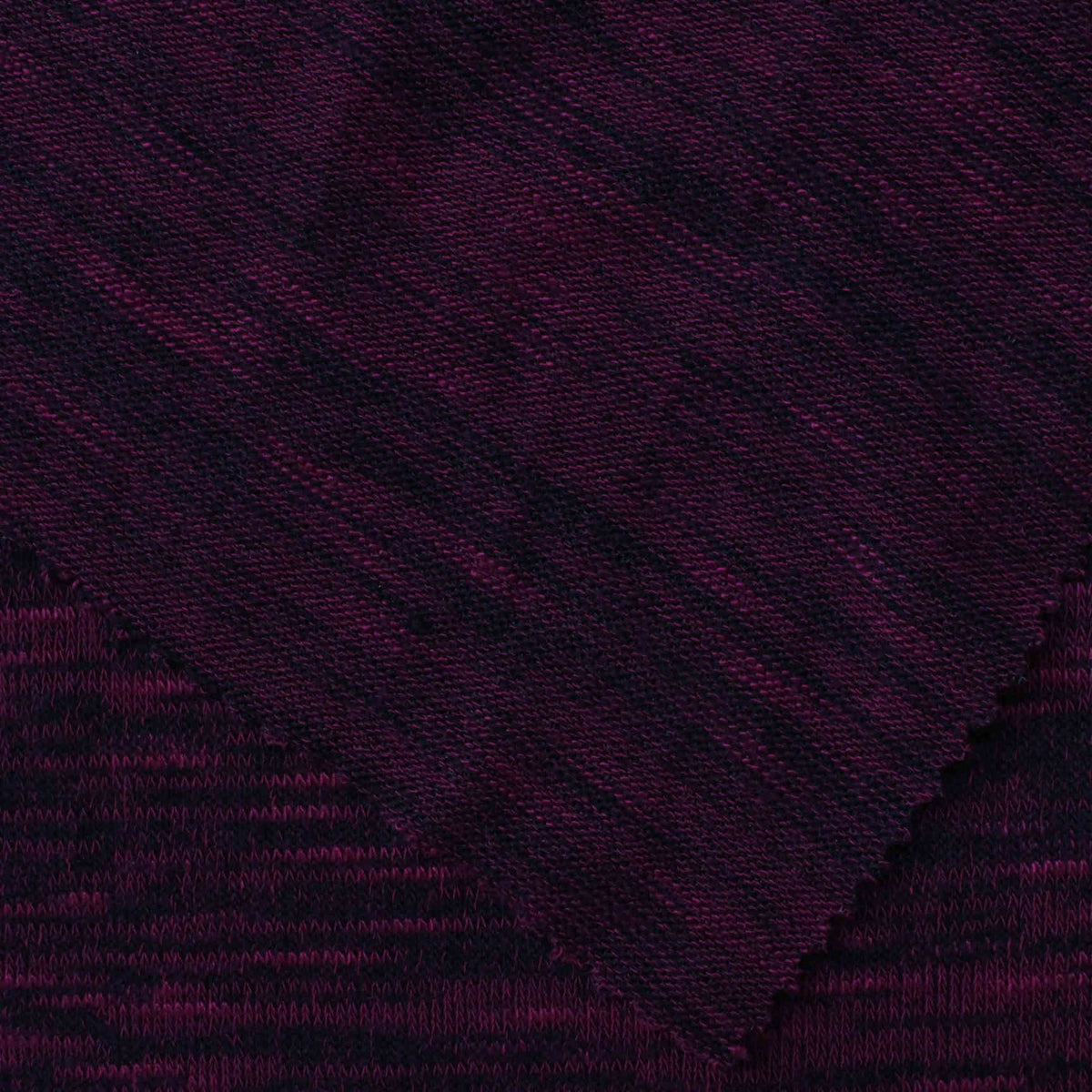 Dark Purple Marl Chunky Knit, 189 gsm