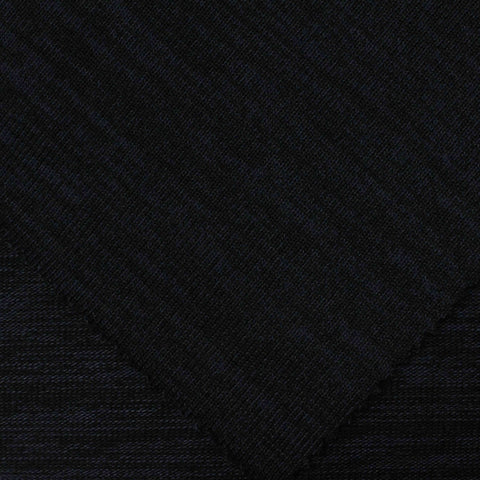 Dark Blue Marl Chunky Knit, 244 gsm